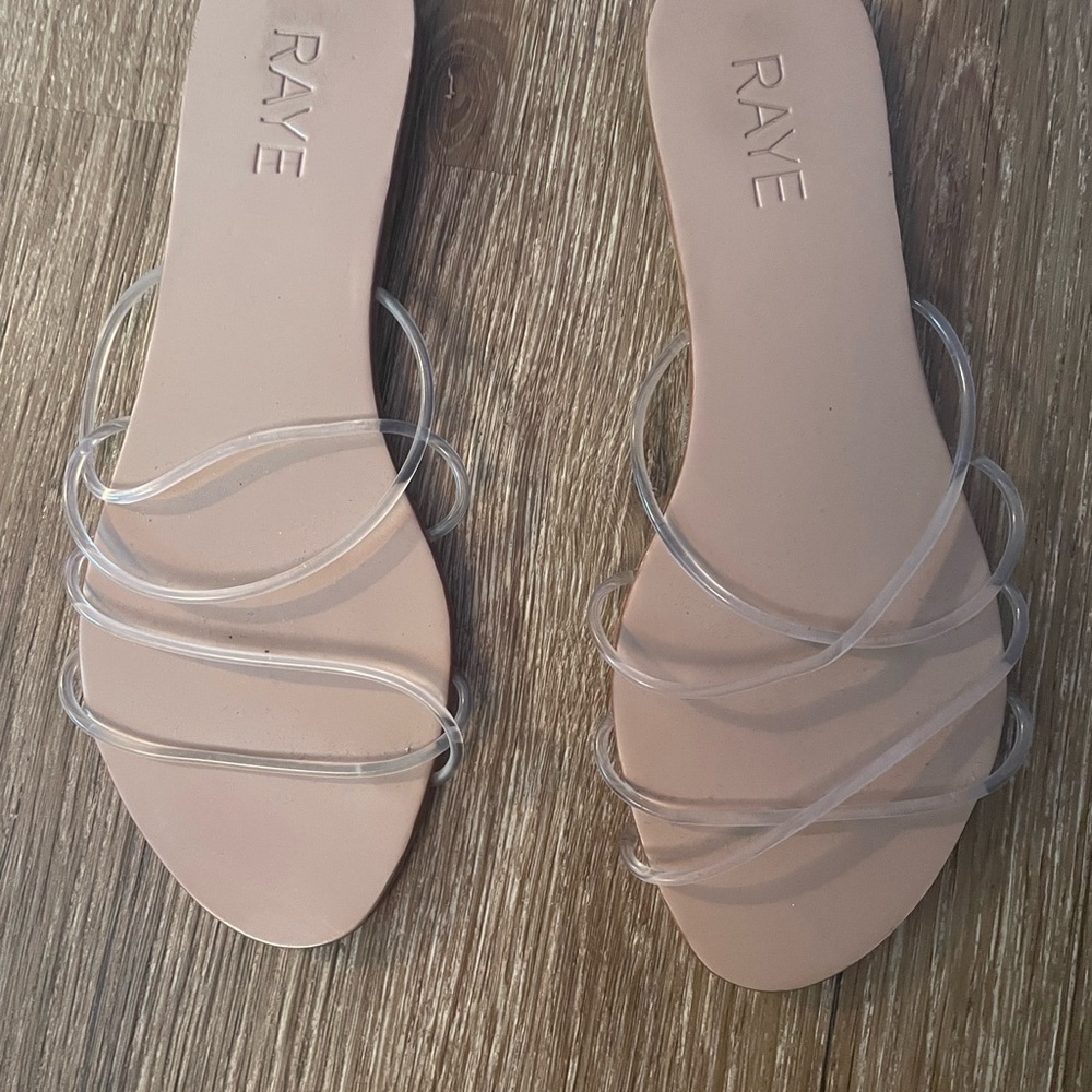 RAYE Women's Clear Strap Sandals